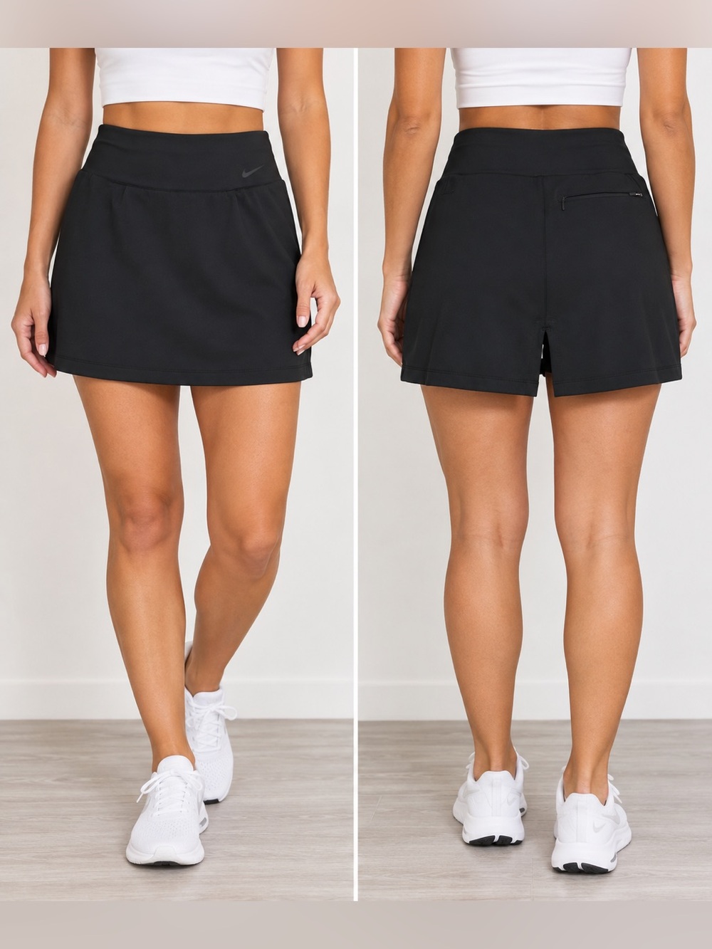 Nike Women’s Dri-FIT Black Athletic Skort Built-In Shorts Size XS